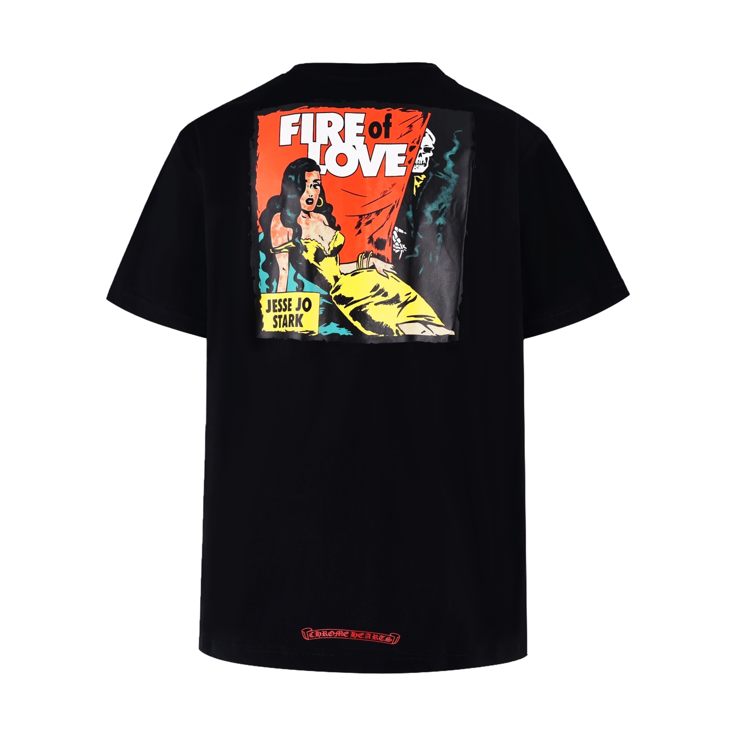 Chrome Hearts 克罗心 动漫印花 字母 印花 短袖 T恤 黑色 黑红A2