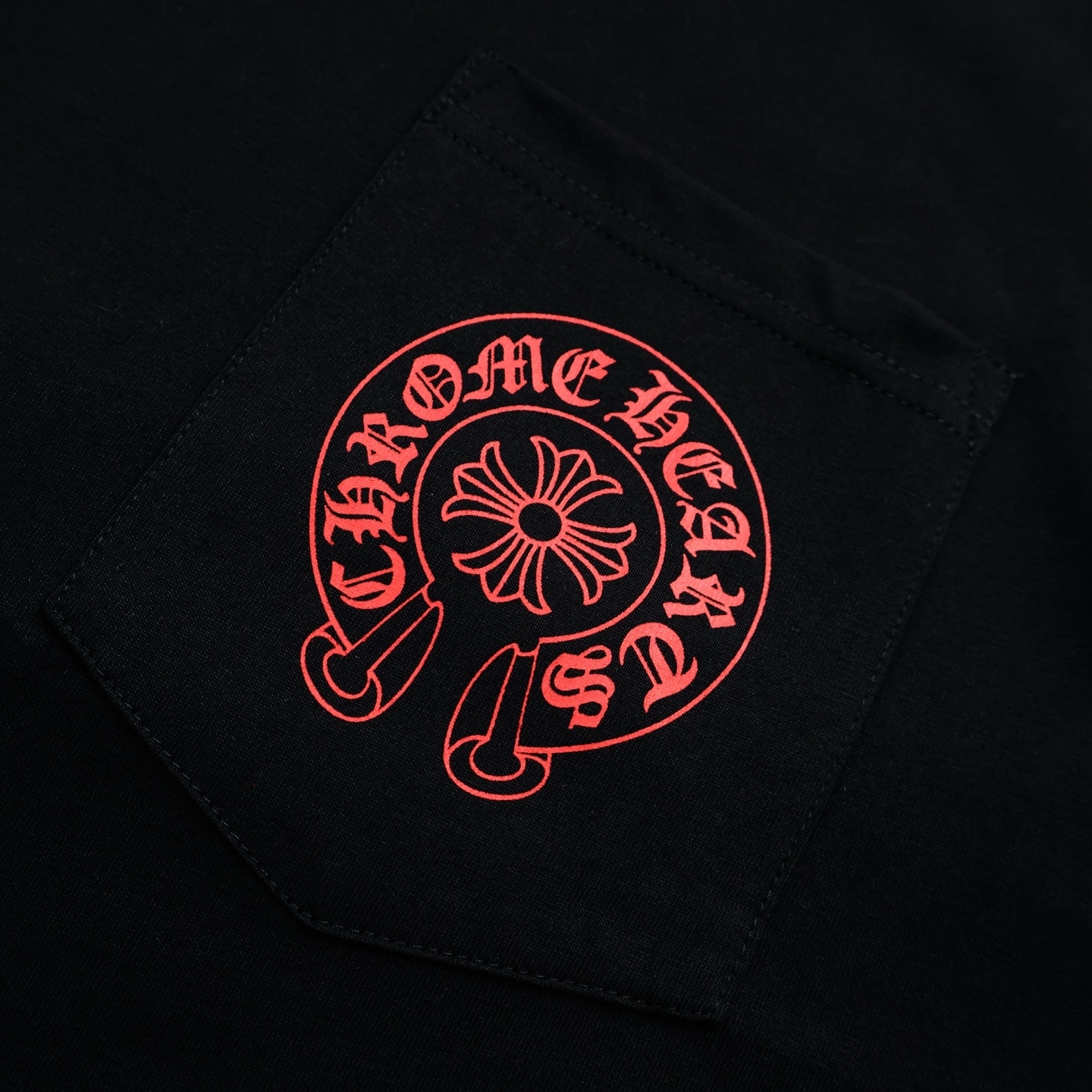Chrome Hearts 克罗心 动漫印花 字母 印花 短袖 T恤 黑色 黑红A2