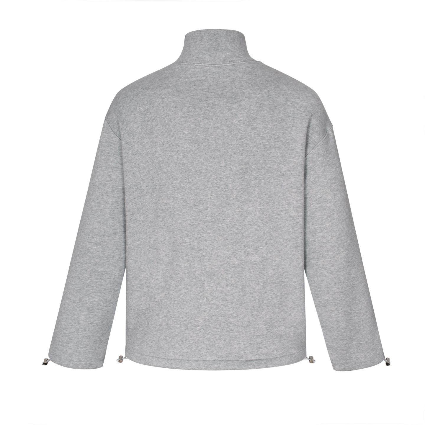 MIU MIU 缪缪小LOGO 刺绣拉链 长袖 外套卫衣 灰色B5 MJL042-13UK-F0031-S-OOO