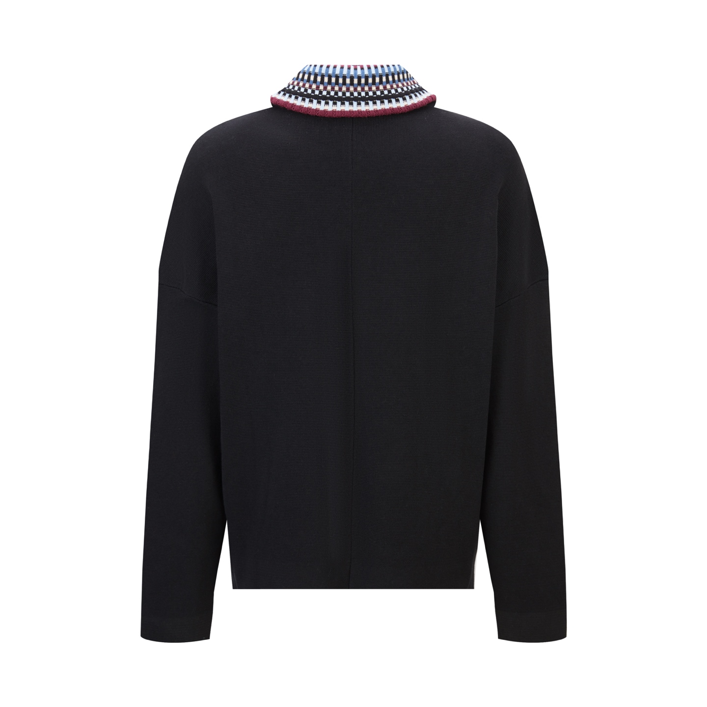 LOUIS VUITTON 路易威登  LV 彩领微标拉链针织  飞行外套 夹克 卫衣 长袖 黑色B5 1AHVN7