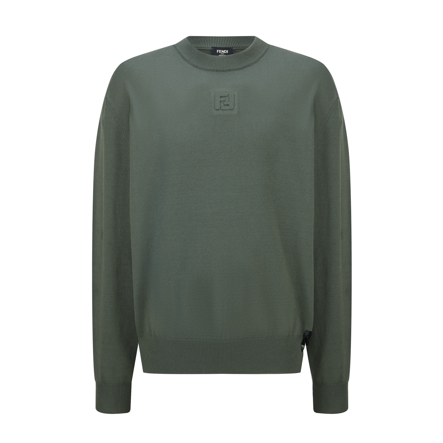 FENDI 芬迪 双F打底针织毛衣 外套 长袖 保暖 灰色 绿色 黑色 FZX091ATMVF0UU0