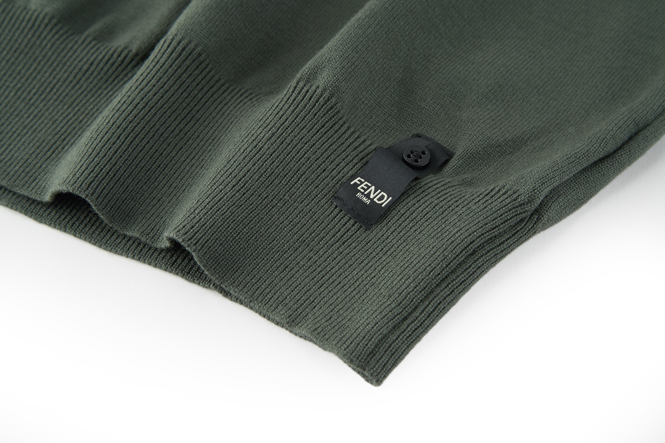 FENDI 芬迪 双F打底针织毛衣 外套 长袖 保暖 灰色 绿色 黑色 FZX091ATMVF0UU0