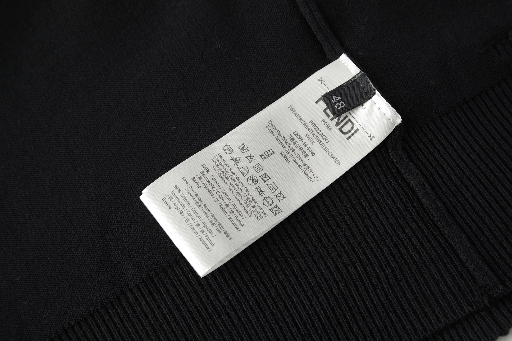 FENDI 芬迪 双F打底针织毛衣 外套 长袖 保暖 灰色 绿色 黑色 FZX091ATMVF0UU0