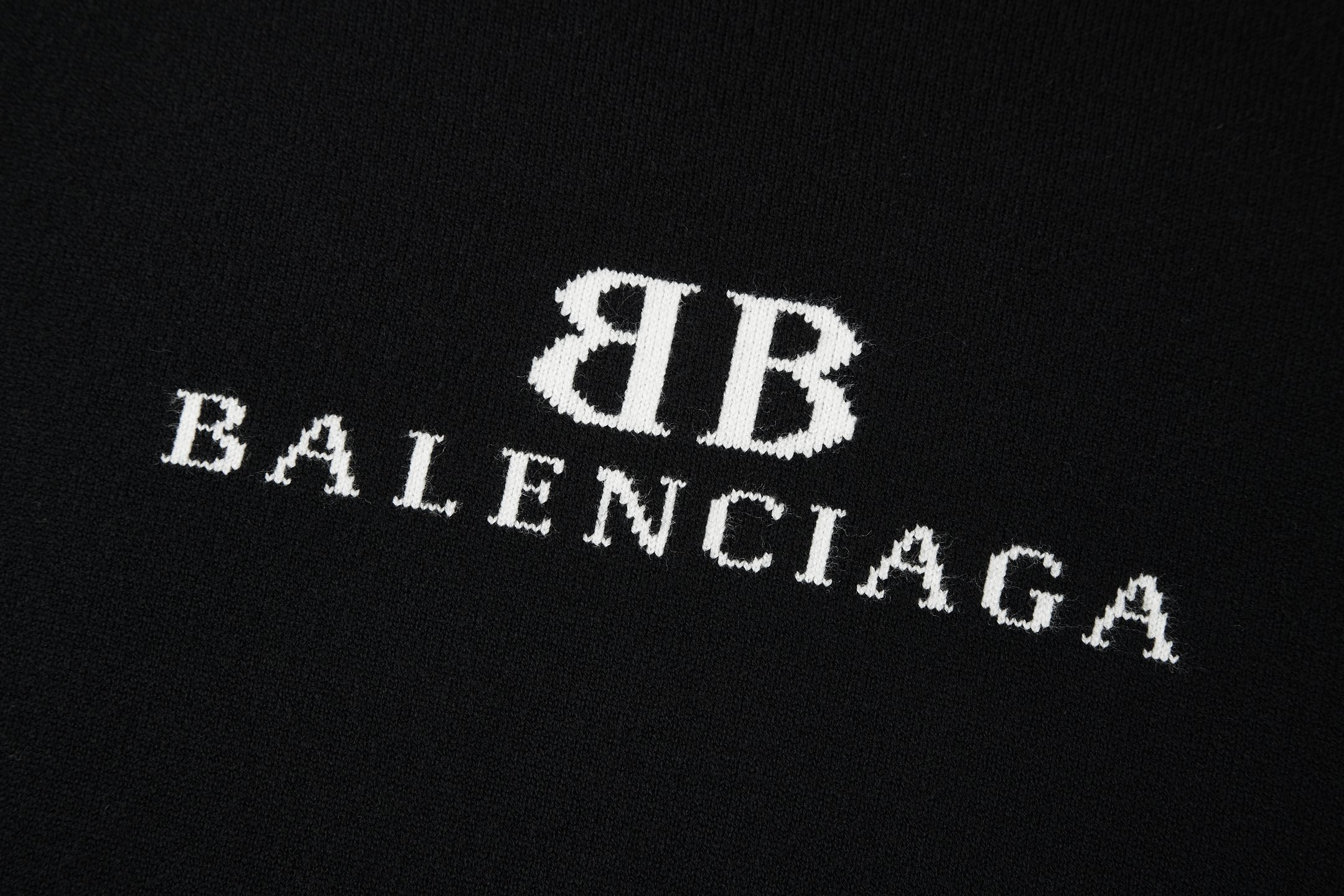 Balenciaga 巴黎世家 BB提花毛衣  连帽 冲锋衣 外套 夹克凤搂 长袖B0 黑色 818420T17251070