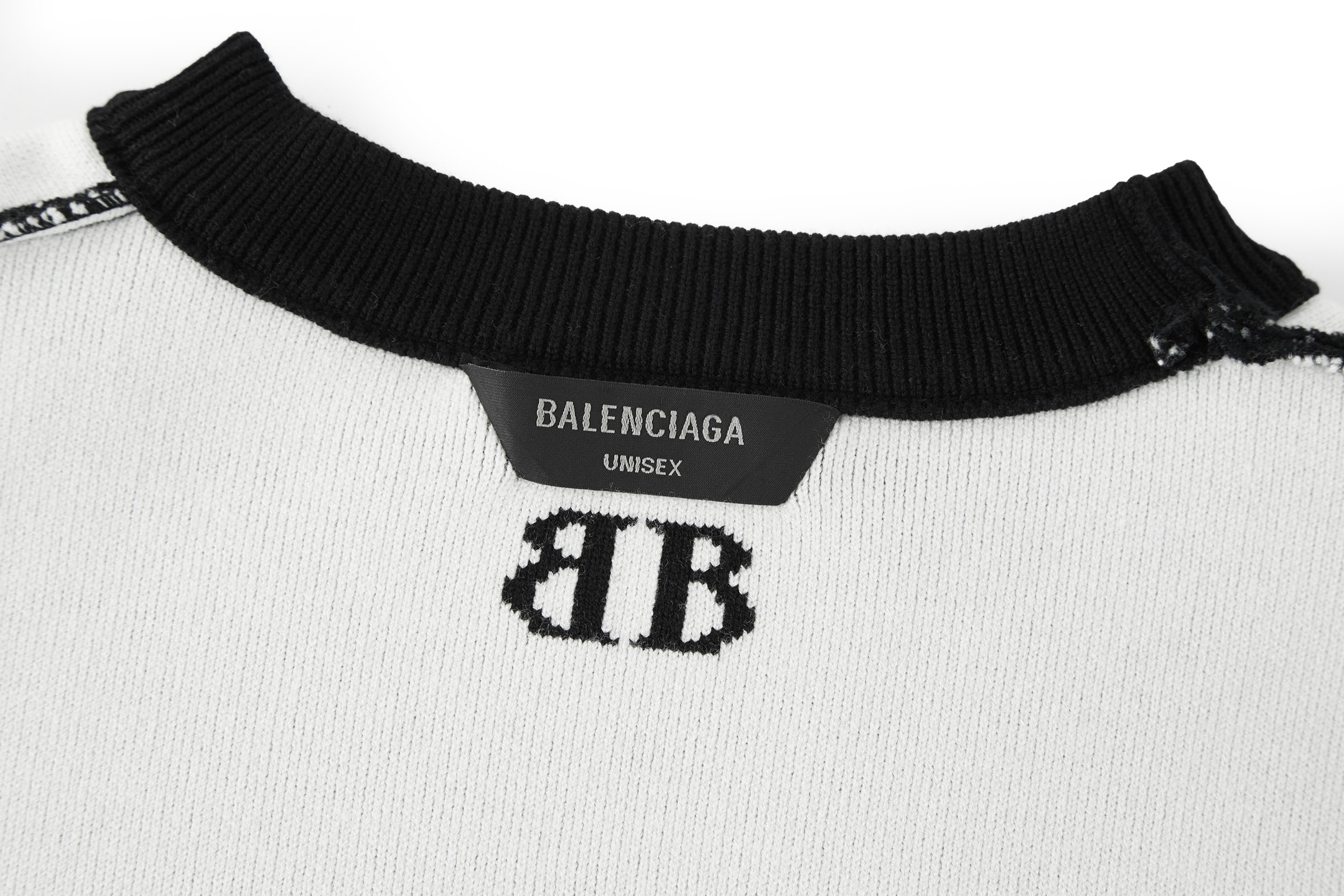 Balenciaga 巴黎世家 BB提花毛衣  连帽 冲锋衣 外套 夹克凤搂 长袖B0 黑色 818420T17251070