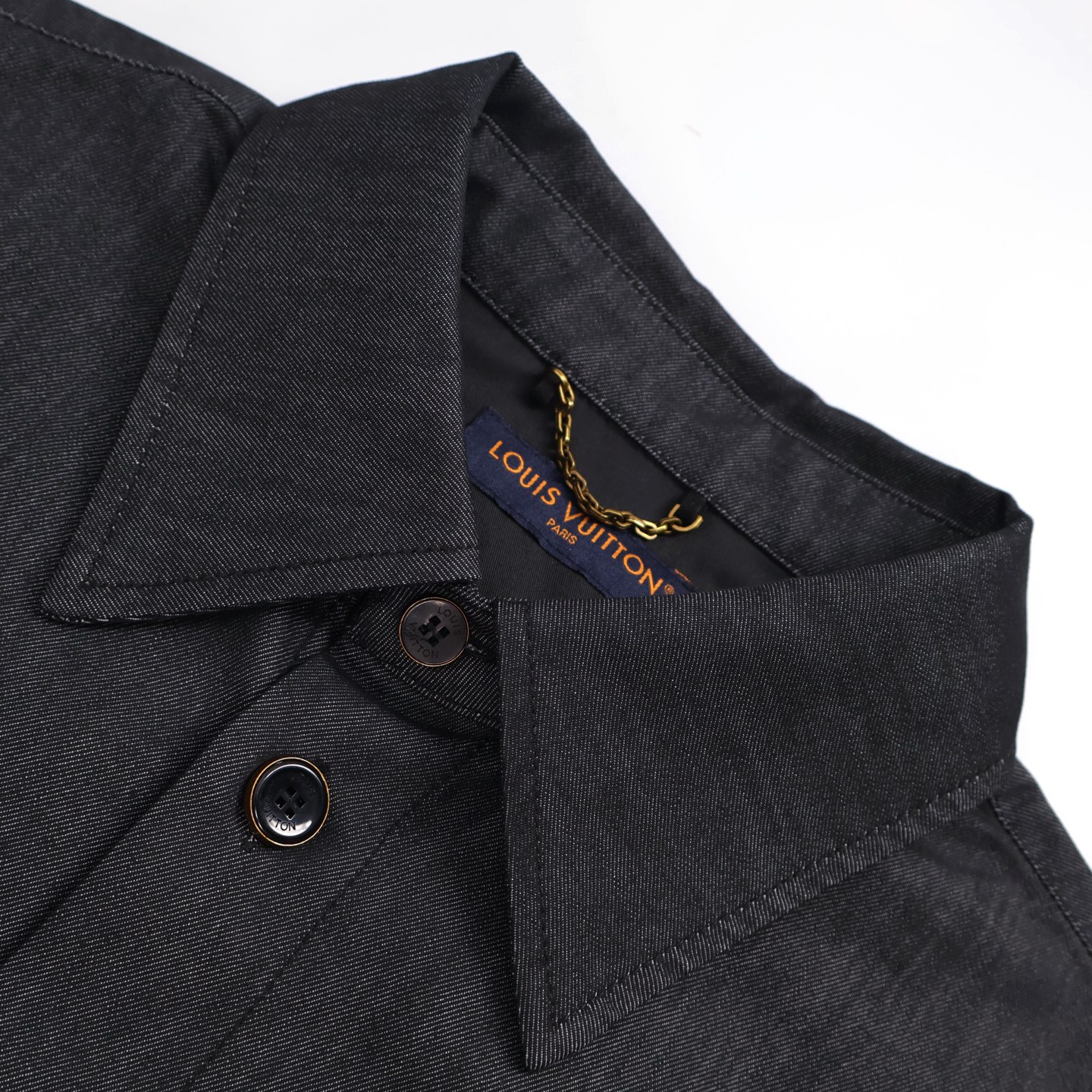 LOUIS VUITTON 路易威登 LV 拉菲草刺绣 T恤 短袖 黑色B2 1AHVW4