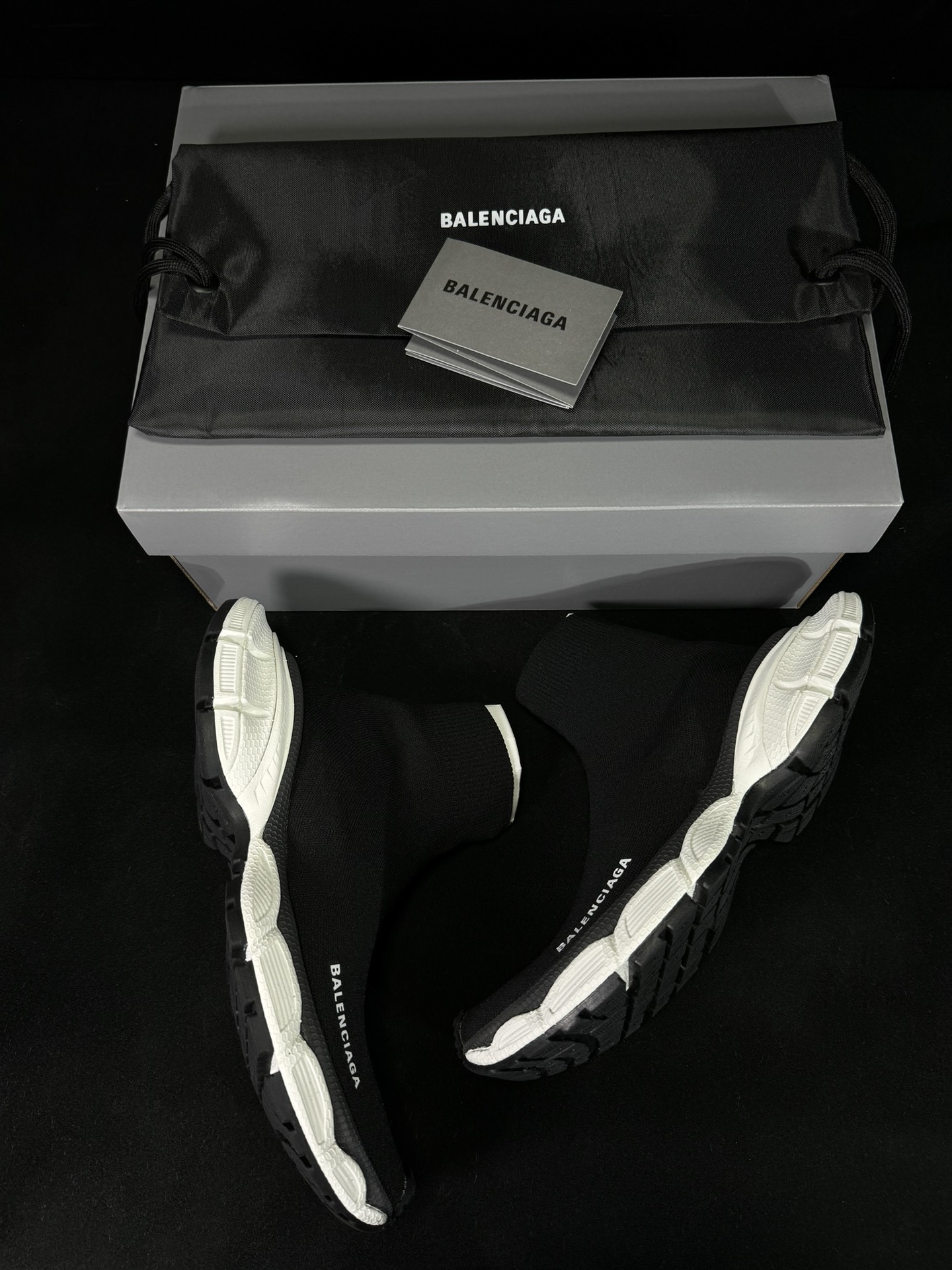 Balenciaga 巴黎世家 3XL 高筒 袜子鞋 运动鞋 休闲鞋 黑色  