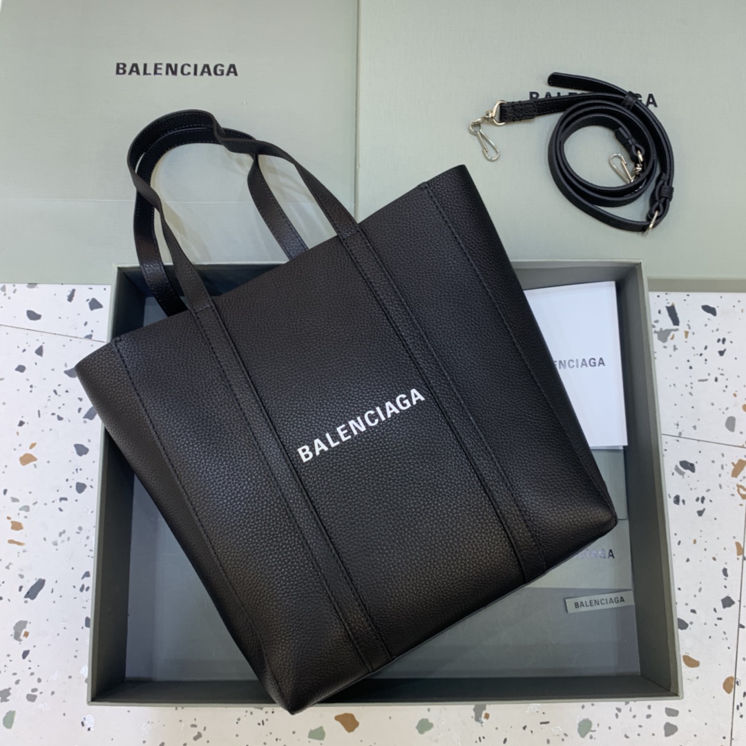 Balenciag Tote 巴黎世家 托特 皮革 牛皮 时尚 手机包 单肩包 斜跨 手提包 腰包 男女同款 黑色 551812D6W2N1000/551810-K9HBN-1090/551815D6W2N1000