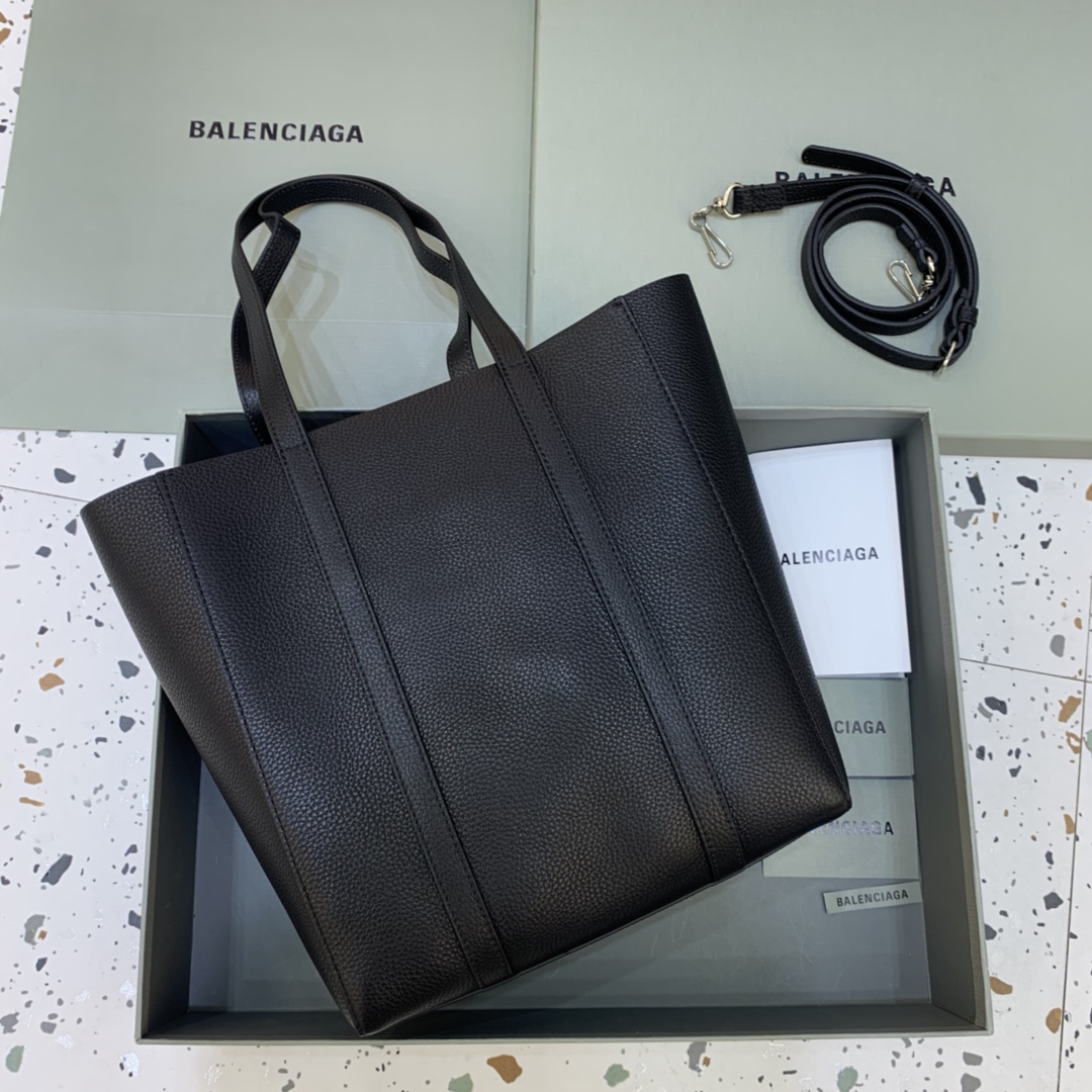 Balenciag Tote 巴黎世家 托特 皮革 牛皮 时尚 手机包 单肩包 斜跨 手提包 腰包 男女同款 黑色 551812D6W2N1000/551810-K9HBN-1090/551815D6W2N1000