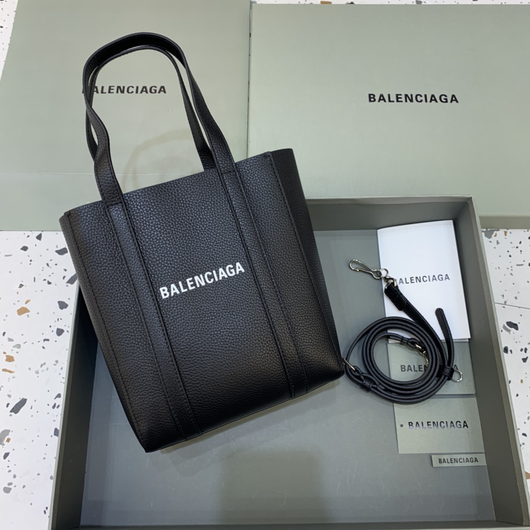 Balenciag Tote 巴黎世家 托特 皮革 牛皮 时尚 手机包 单肩包 斜跨 手提包 腰包 男女同款 黑色 551812D6W2N1000/551810-K9HBN-1090/551815D6W2N1000