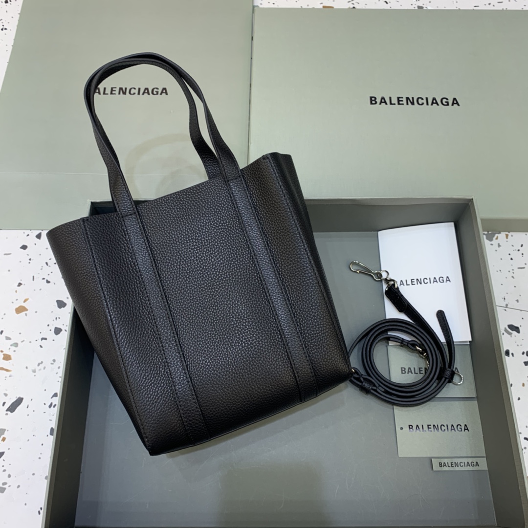 Balenciag Tote 巴黎世家 托特 皮革 牛皮 时尚 手机包 单肩包 斜跨 手提包 腰包 男女同款 黑色 551812D6W2N1000/551810-K9HBN-1090/551815D6W2N1000