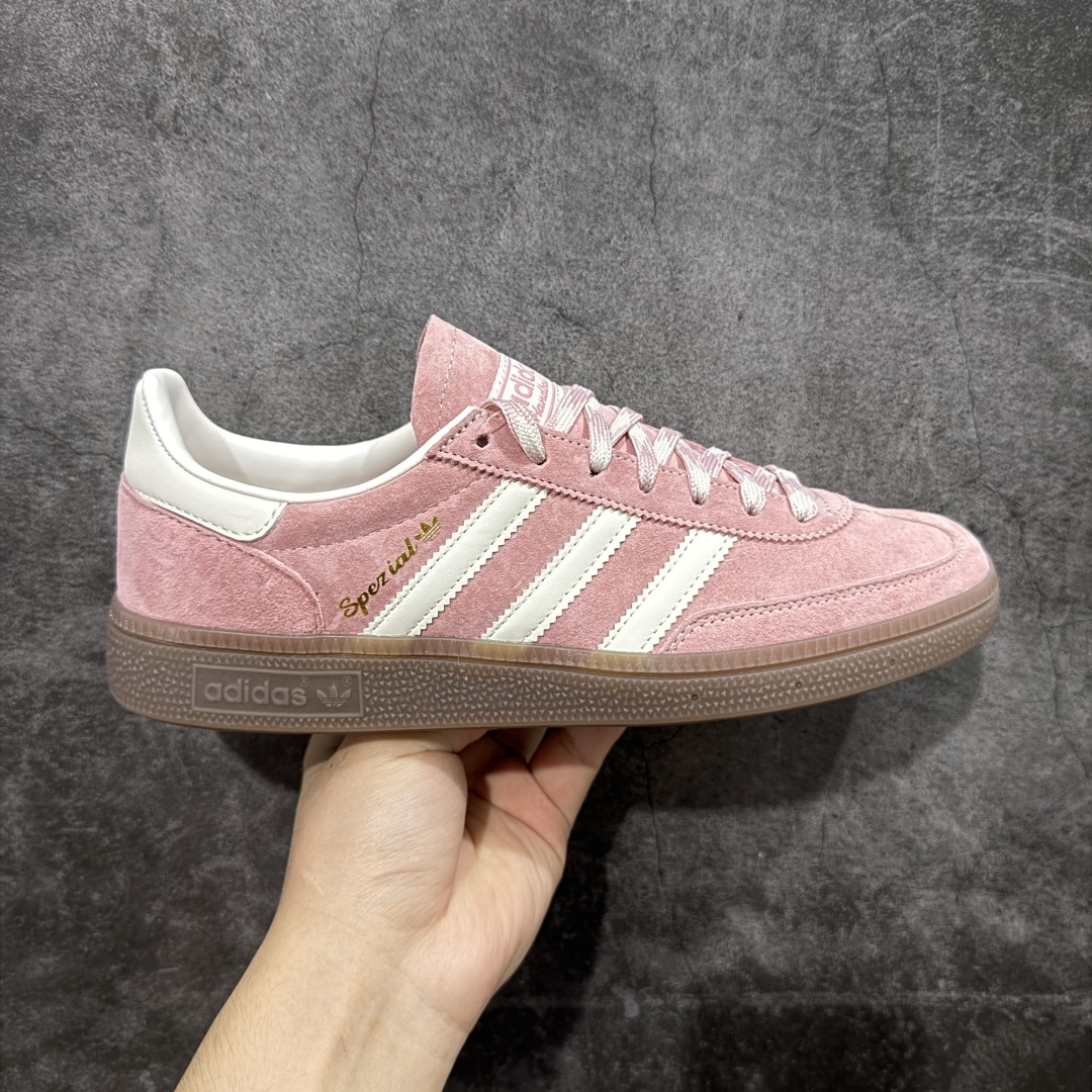 Adidas Originals HANDBALL SPEZIAL  低筒   复古板鞋 德训休闲鞋 波鞋 男鞋 女鞋 粉色 KJ6305