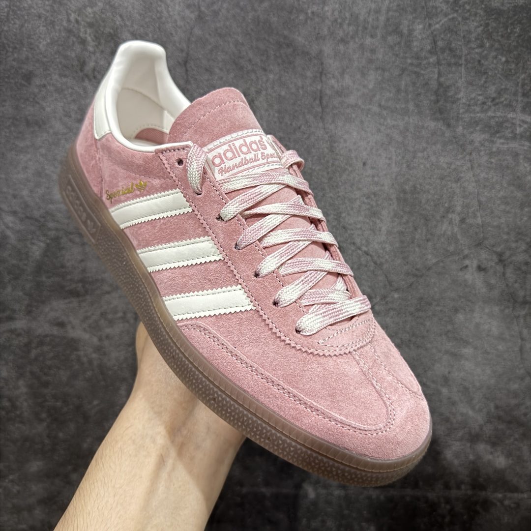 Adidas Originals HANDBALL SPEZIAL  低筒   复古板鞋 德训休闲鞋 波鞋 男鞋 女鞋 粉色 KJ6305