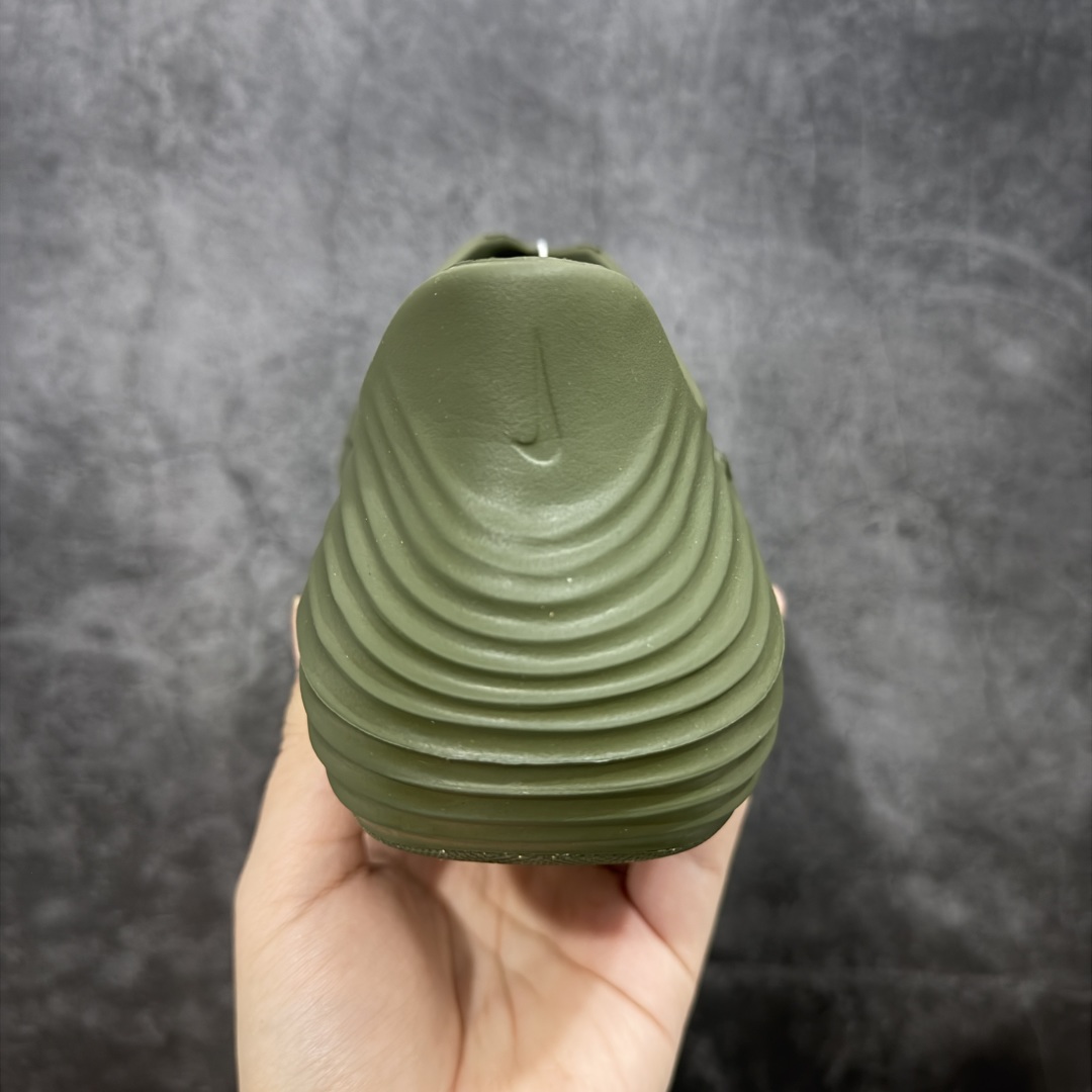 正确复合底 Nike Reactx Rejuven8 洞洞鞋 简约舒适  室外拖鞋 男女同款 军绿HV5060-201