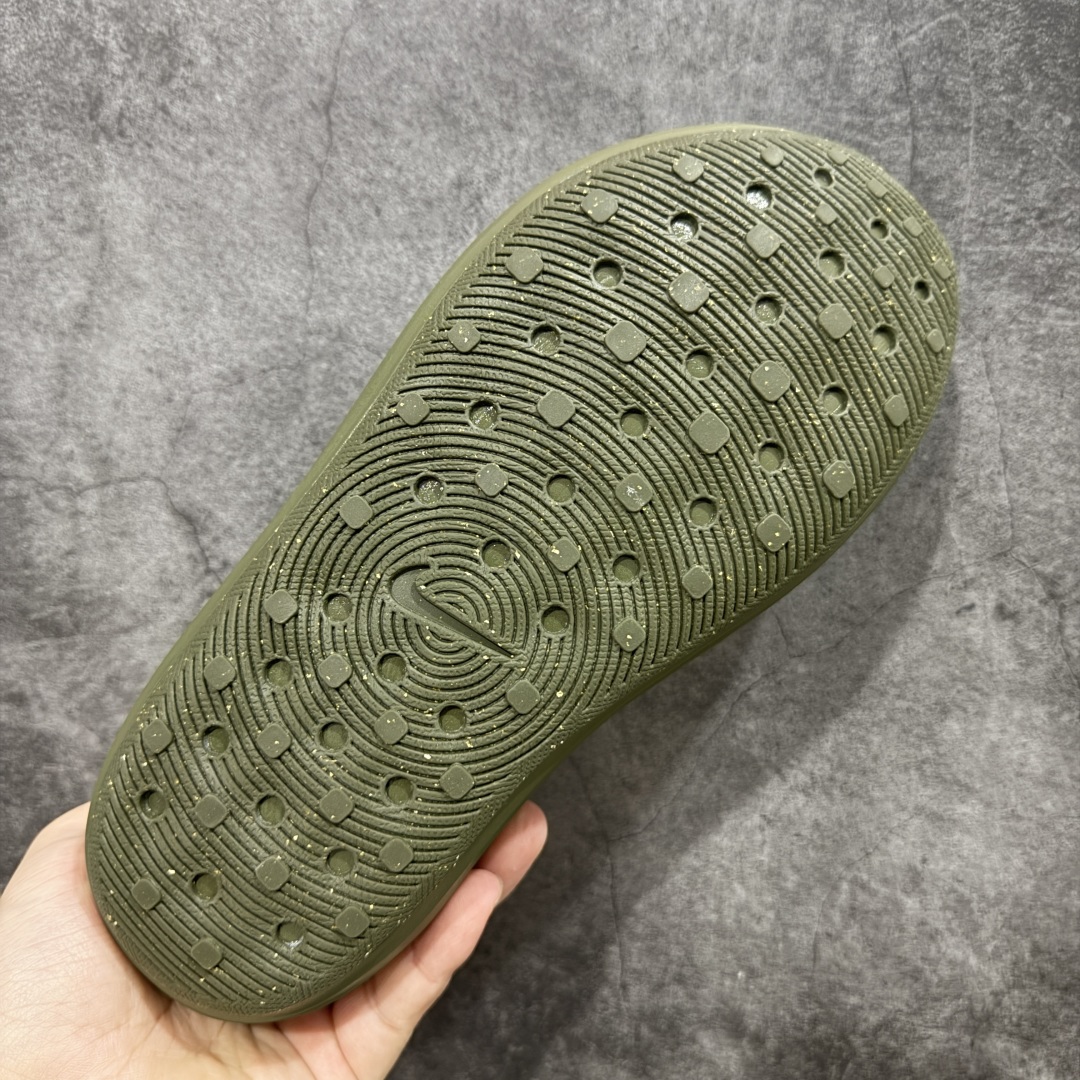 正确复合底 Nike Reactx Rejuven8 洞洞鞋 简约舒适  室外拖鞋 男女同款 军绿HV5060-201