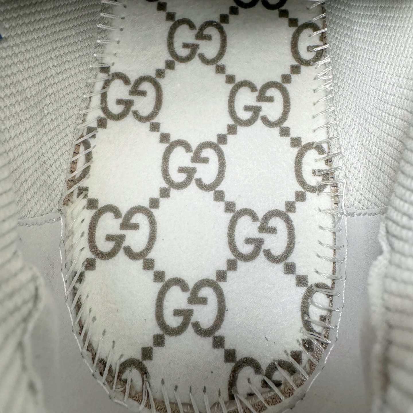 GUCCI古驰 2.0 低筒 网布皮革 复古 圆头抽绳  生活休闲鞋 男款 女款 灰白色 灰蓝色 814040 FAD5T 8753