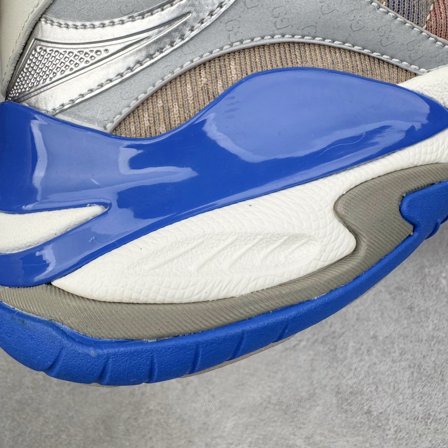 GUCCI古驰 2.0 低筒 网布皮革 复古 圆头抽绳  生活休闲鞋 男款 女款 灰白色 灰蓝色 814040 FAD5T 8753