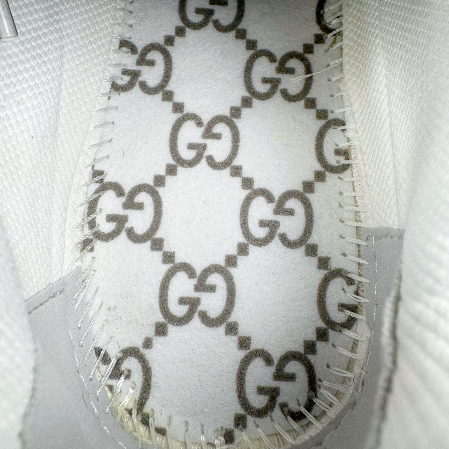 GUCCI古驰 2.0 低筒 网布皮革 复古 圆头抽绳  生活休闲鞋 男款 女款 灰白色 灰色 814040 FAD6Q 8745