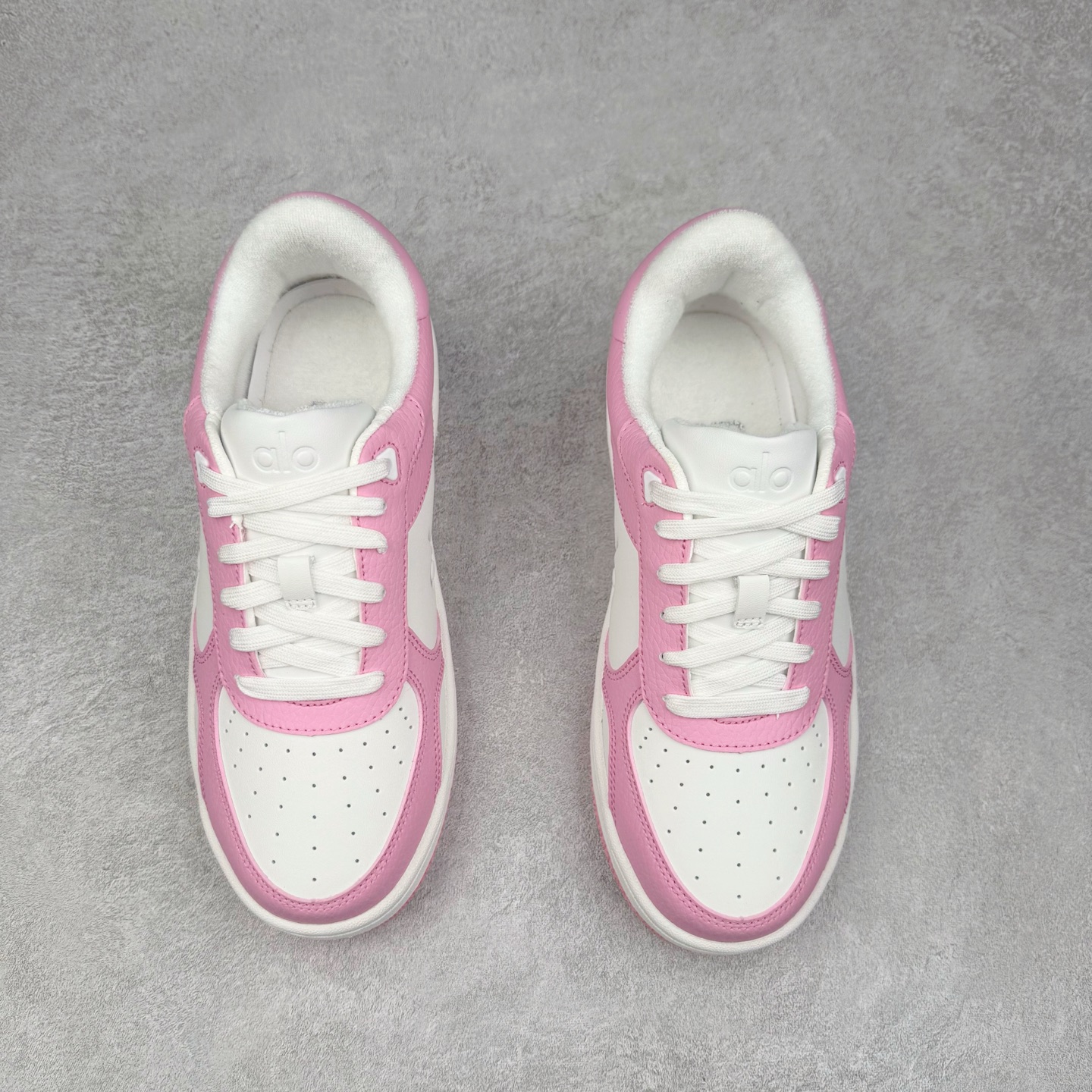 alo yoga Recovery Mode 低筒 舒适简约 防滑耐磨 板鞋 男女同款 波鞋  粉白 A0685U-Pink/White