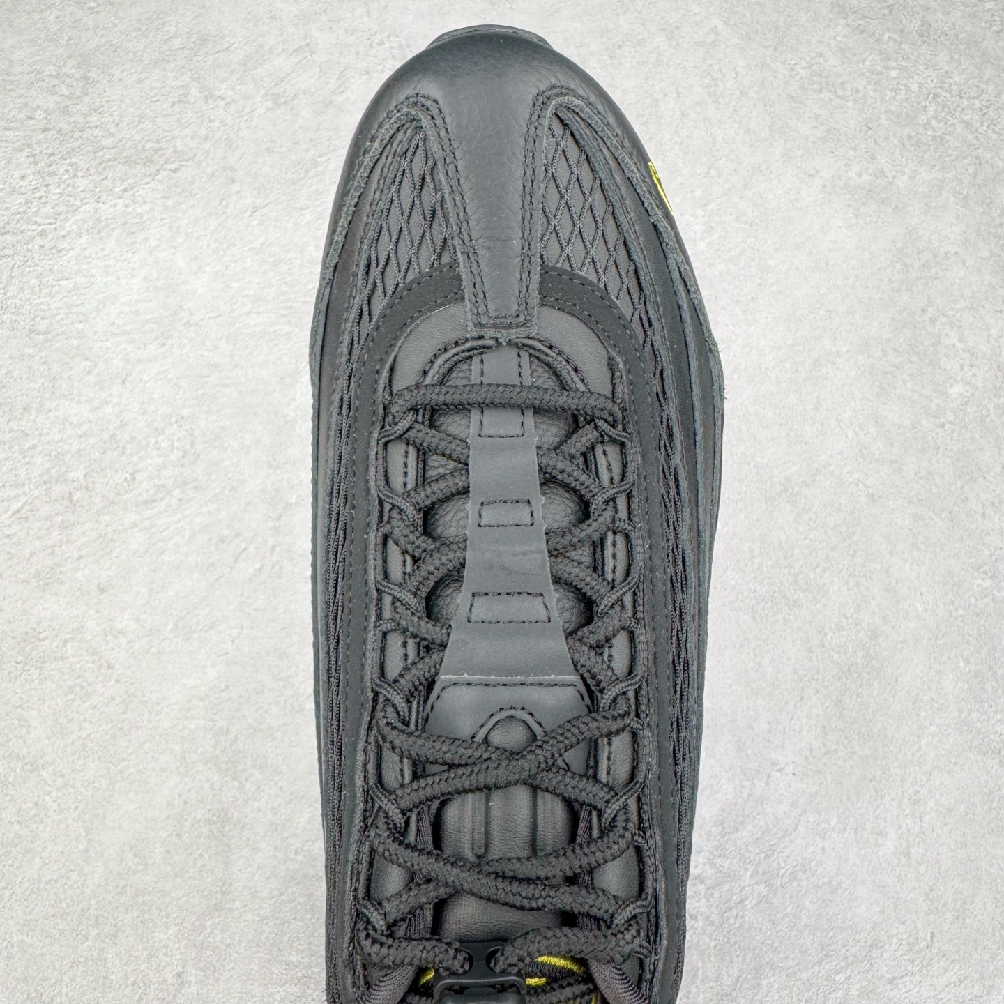 升级最终版 Corteiz Nike Air Max 95 Tour Yellow 低筒 网布防滑 运动鞋 休闲鞋 球鞋 男鞋 波鞋  黑金 FB2709-003