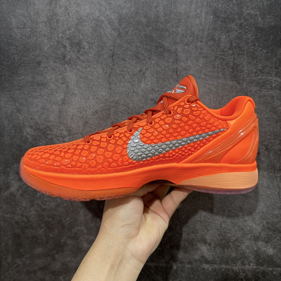 灭世/MAX Kobe6 Total Orange 前后掌Zoom 气垫  低筒 球鞋 籃球鞋 實戰鞋  真碳板 男鞋  波鞋  暴力橙  IH1871-800