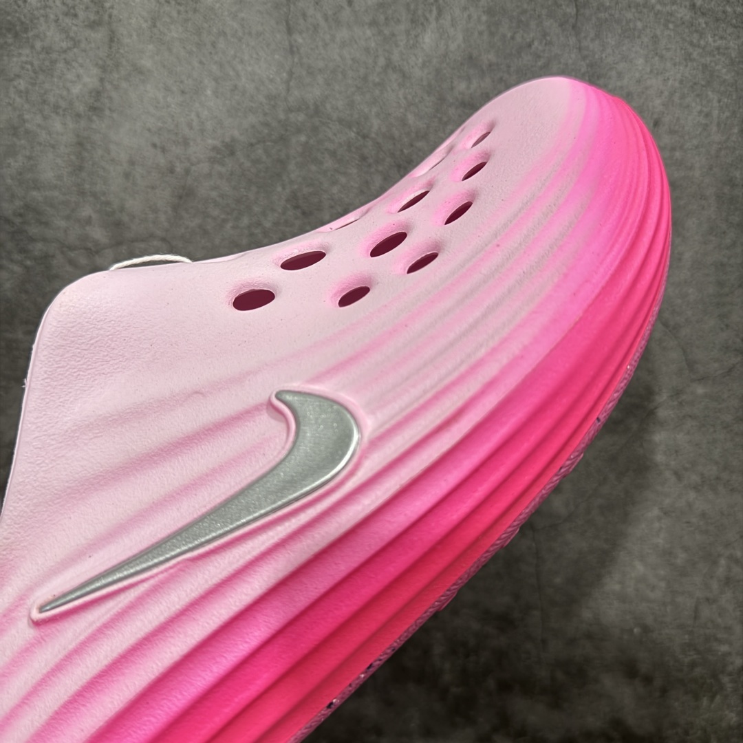 正确复合底 Nike Reactx Rejuven8 洞洞鞋 简约舒适  室外拖鞋 女款  HV5060-402 粉色