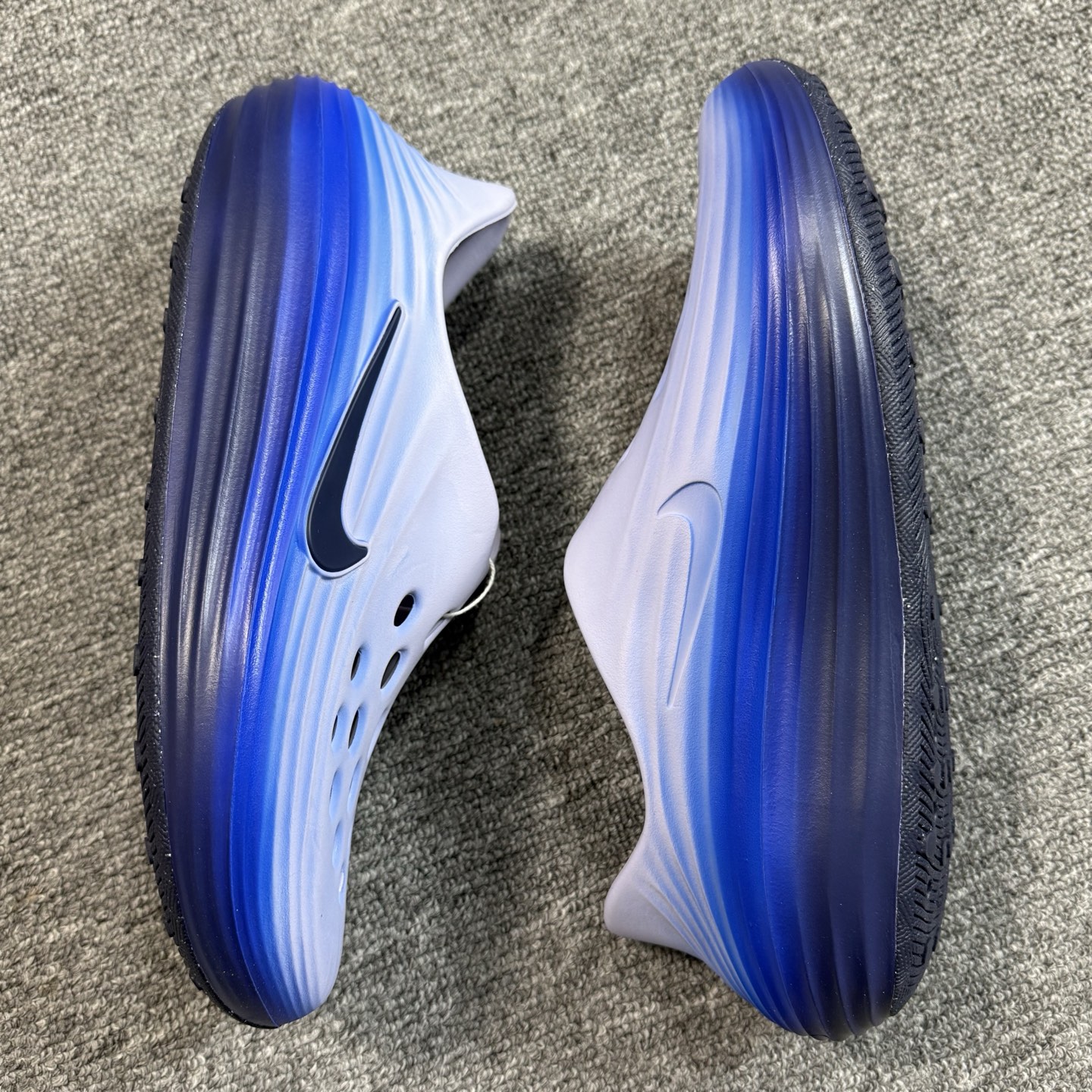 正确复合底 Nike Reactx Rejuven8 洞洞鞋 简约舒适  室外拖鞋 男女同款 蓝色 IB6366-400