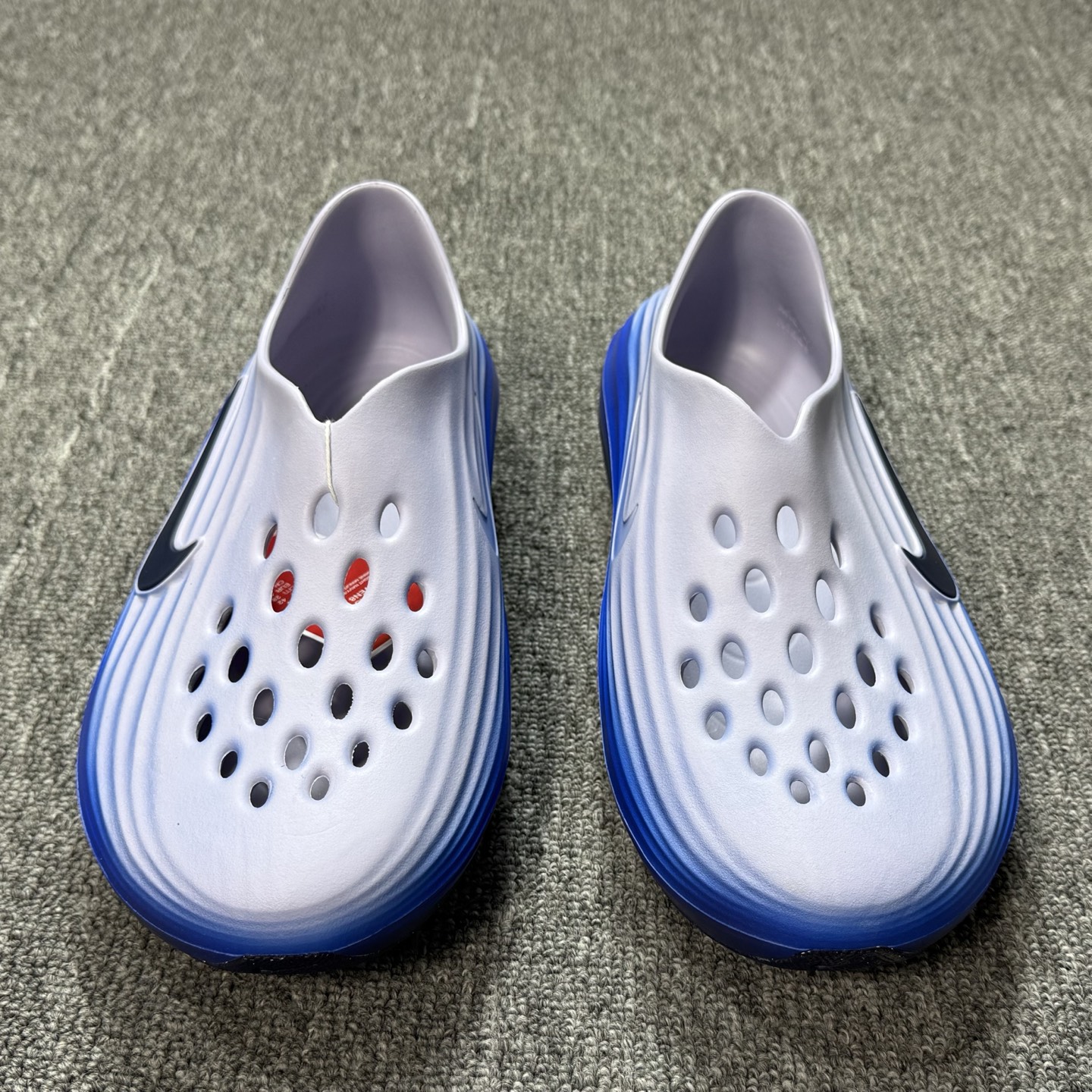 正确复合底 Nike Reactx Rejuven8 洞洞鞋 简约舒适  室外拖鞋 男女同款 蓝色 IB6366-400