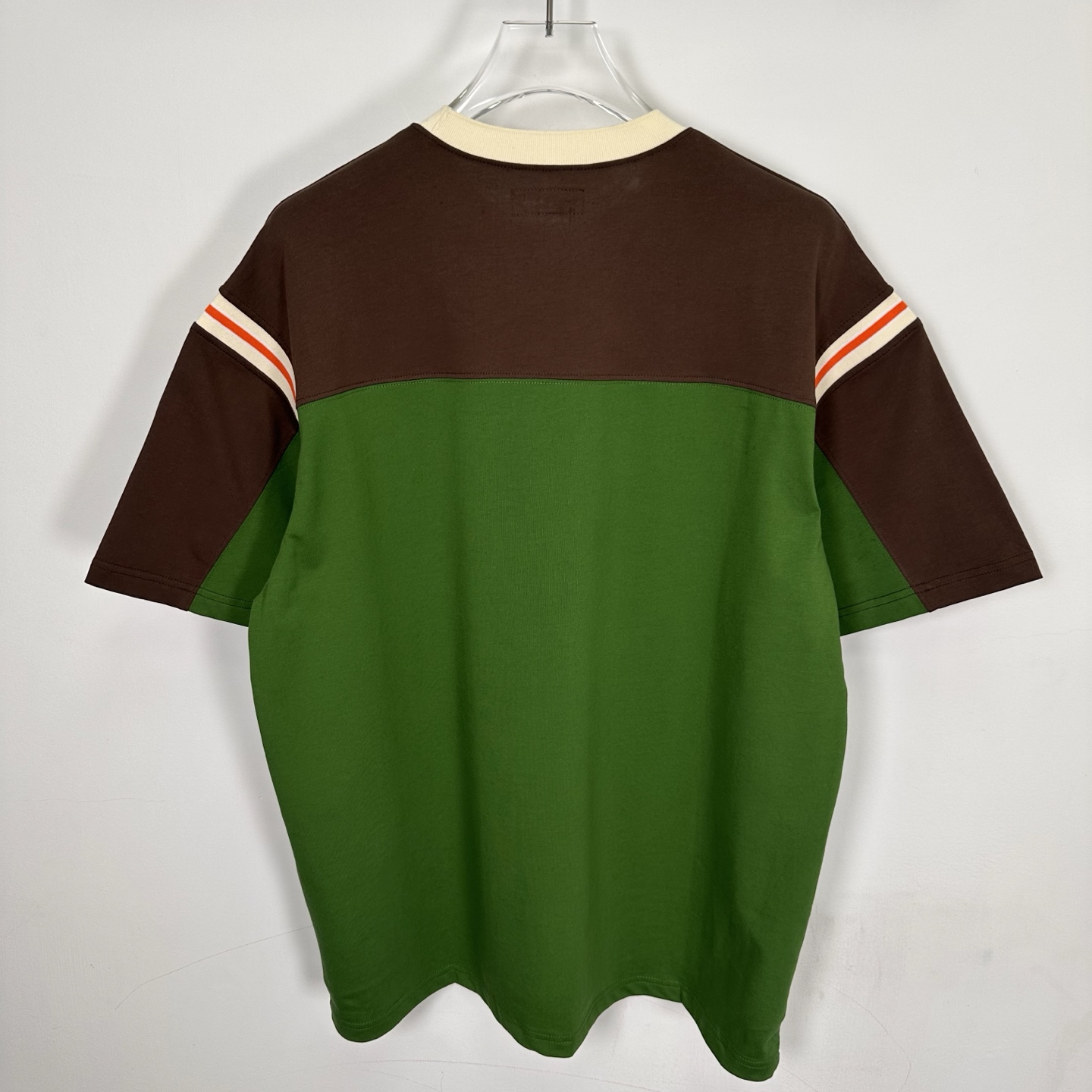 Supreme SS25 WEEK8 Split S/S Footbal Top 拼接图案 95  圆领休闲 印花短袖 T恤   黑色 绿色 SUP-SS25-157