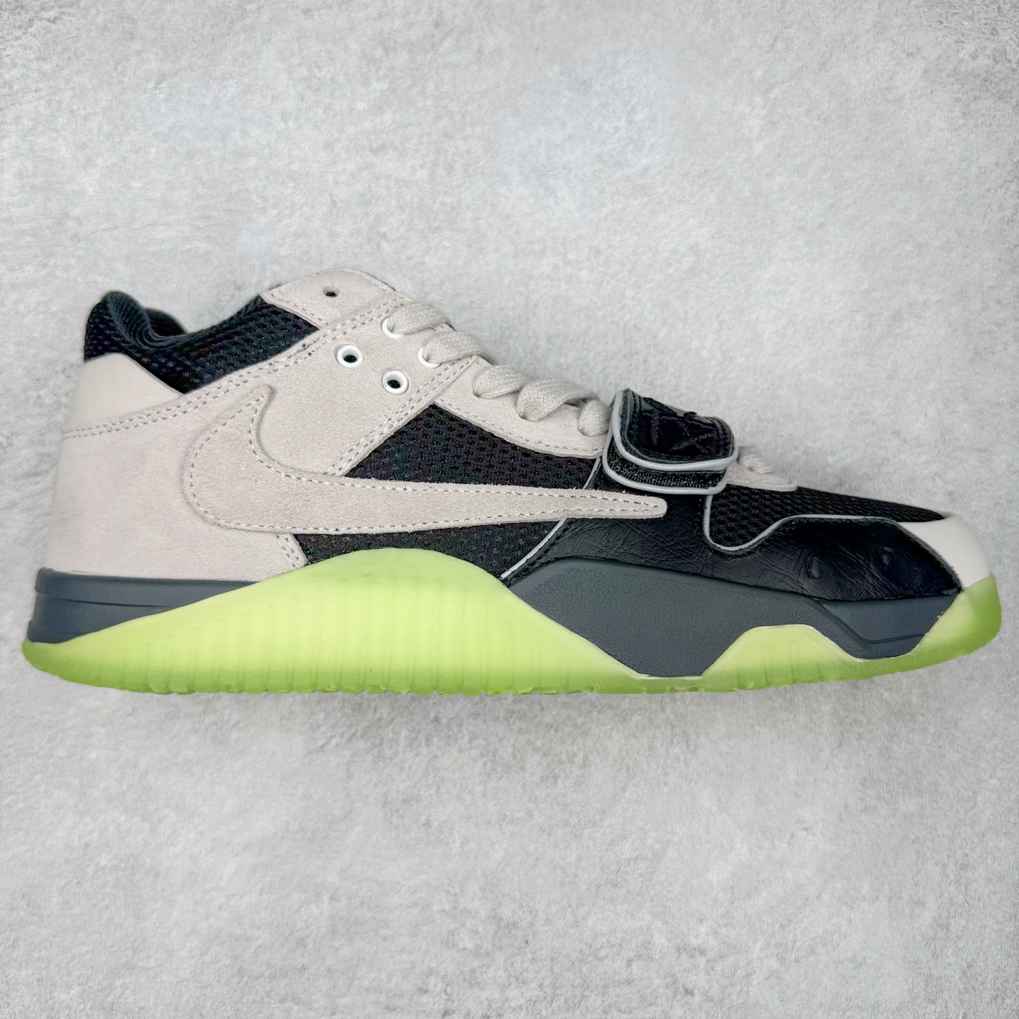 Chase B xTravis Scott xJordan Jumpman Jack 倒钩 联名 魔术贴  板鞋 休闲鞋 防滑耐磨 运动鞋 男鞋 波鞋 荧光绿IH7971-001