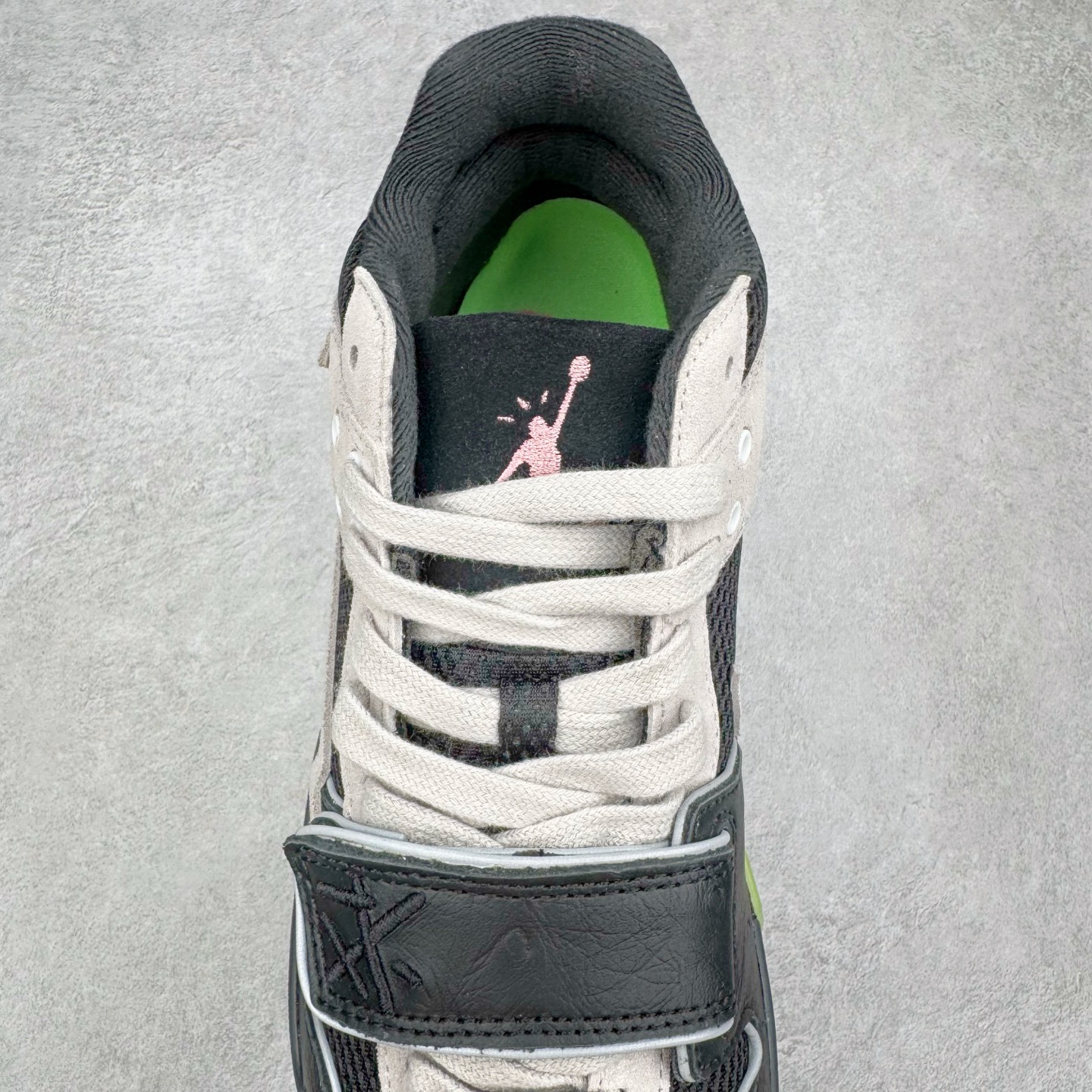 Chase B xTravis Scott xJordan Jumpman Jack 倒钩 联名 魔术贴  板鞋 休闲鞋 防滑耐磨 运动鞋 男鞋 波鞋 荧光绿IH7971-001