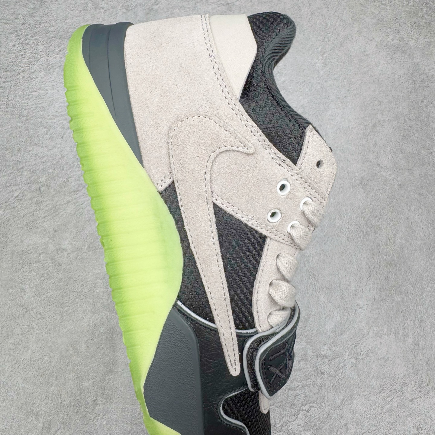 Chase B xTravis Scott xJordan Jumpman Jack 倒钩 联名 魔术贴  板鞋 休闲鞋 防滑耐磨 运动鞋 男鞋 波鞋 荧光绿IH7971-001