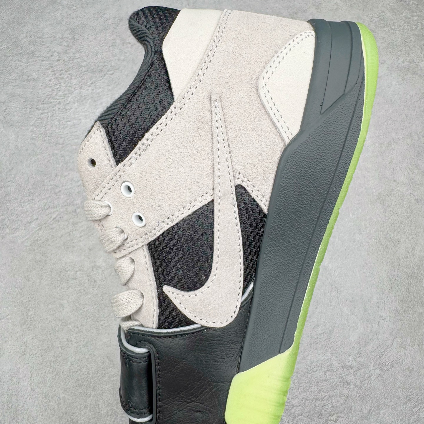 Chase B xTravis Scott xJordan Jumpman Jack 倒钩 联名 魔术贴  板鞋 休闲鞋 防滑耐磨 运动鞋 男鞋 波鞋 荧光绿IH7971-001