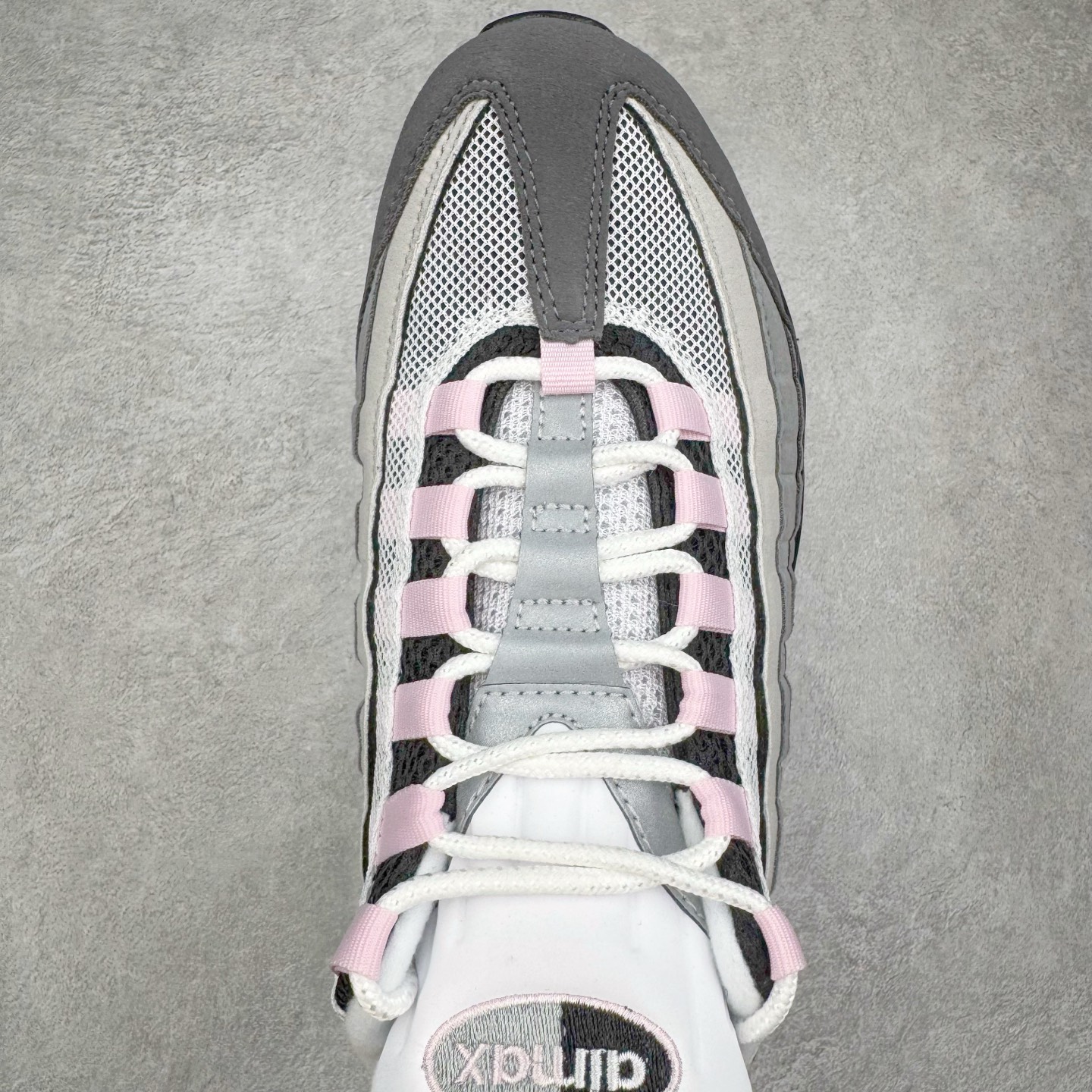 升级最终版 Corteiz Nike Air Max 95  低筒 网布防滑 运动鞋 休闲鞋 球鞋 男鞋 波鞋 灰粉 CJ0588-001