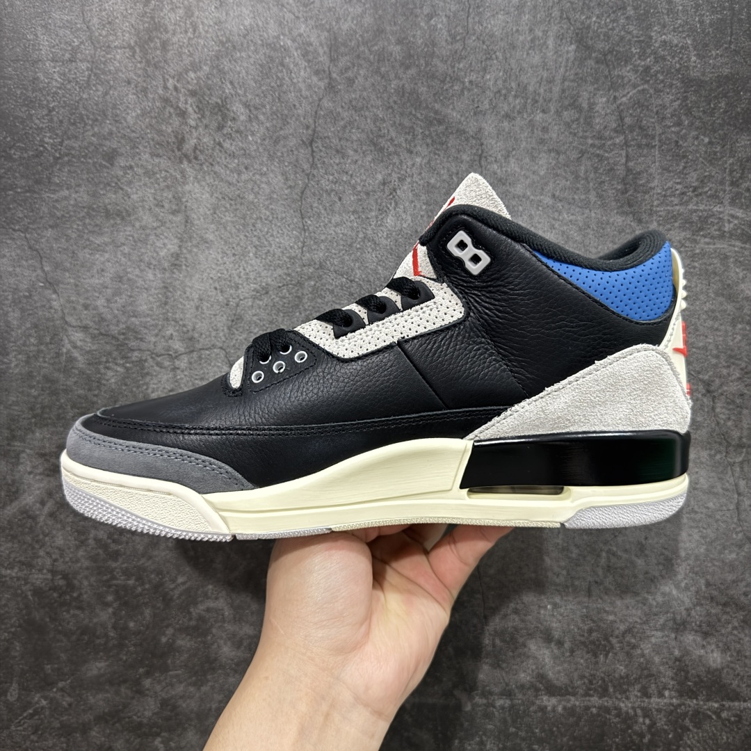  Air Jordan 3 Rare Air AJ3 中筒 舒适 防滑耐磨  复古篮球鞋 休闲鞋 篮球鞋 板鞋 女鞋 男鞋  波鞋 黑灰红B0 IB8967-004