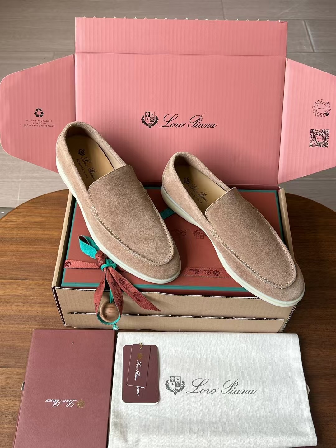 Loro Piana Summer Walk End Walk Low-top Comfortable and casual Men's Shoes麂皮 一脚蹬 运动鞋 波鞋  FAE8124H755