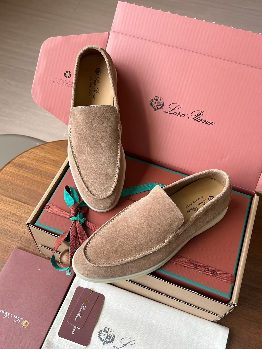 Loro Piana Summer Walk End Walk Low-top Comfortable and casual Men's Shoes麂皮 一脚蹬 运动鞋 波鞋  FAE8124H755