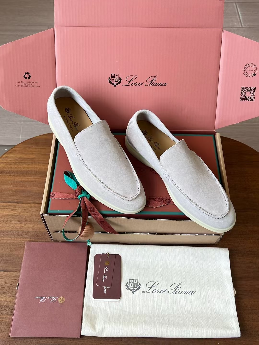 Loro Piana Summer Walk End Walk Low-top Comfortable and casual Men's Shoes麂皮 一脚蹬 运动鞋 波鞋  FAE8124H755