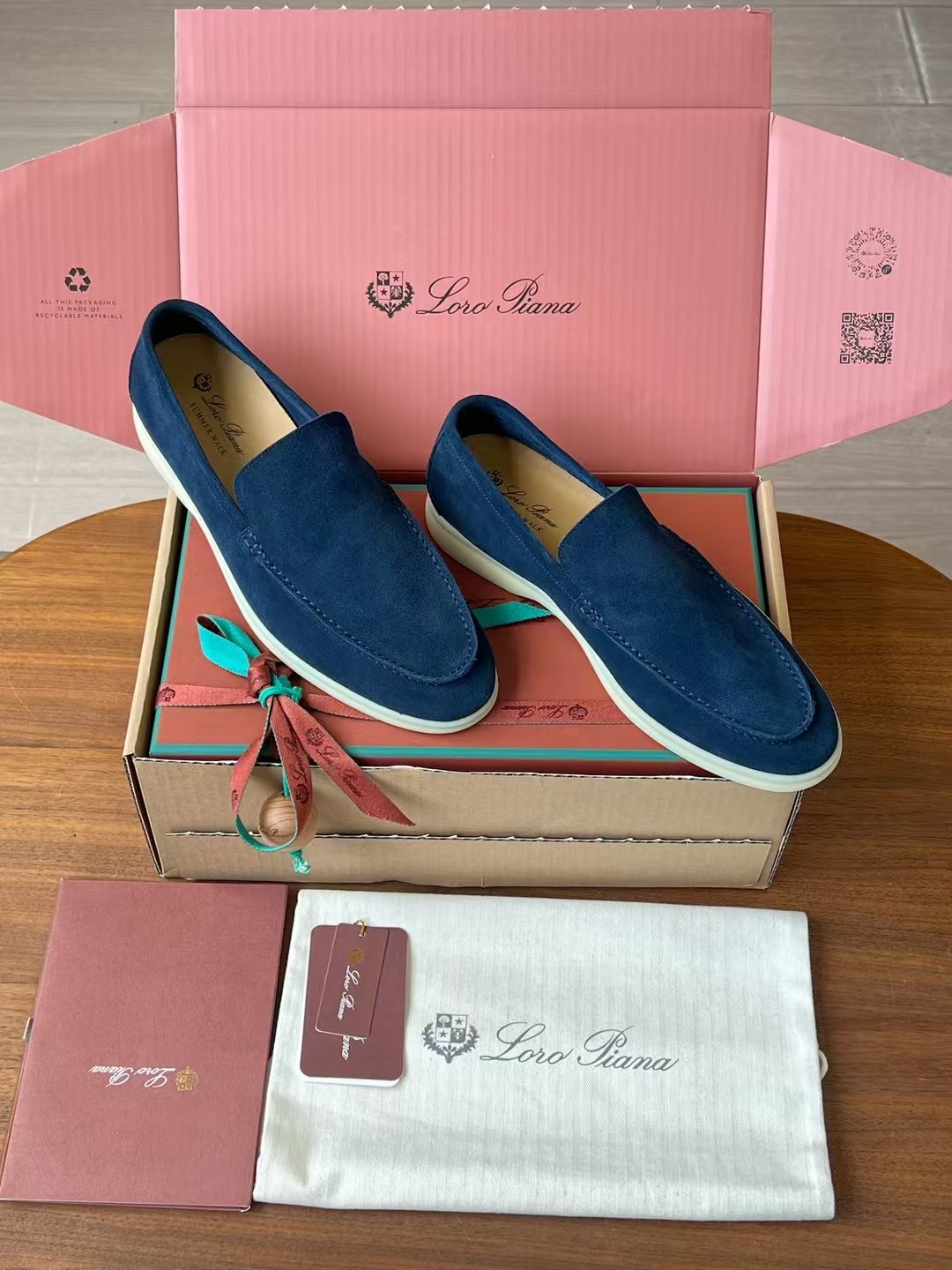 Loro Piana Summer Walk End Walk Low-top Comfortable and casual Men's Shoes麂皮 一脚蹬 运动鞋 波鞋  FAE8124H755