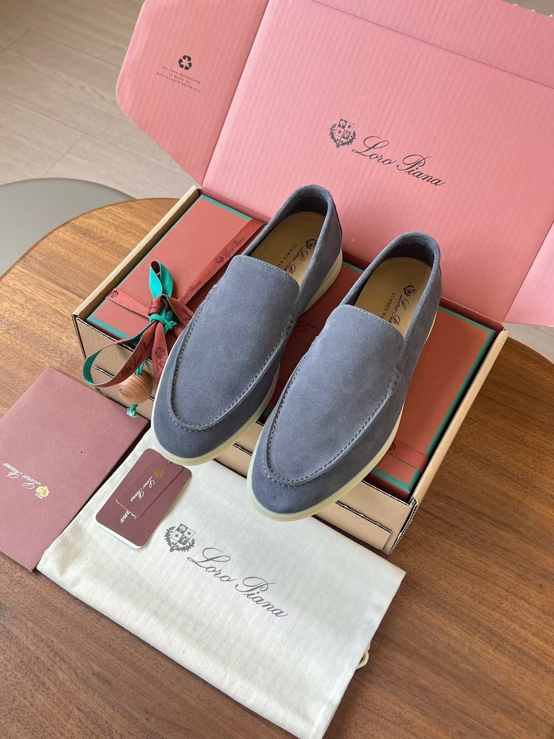 Loro Piana Summer Walk End Walk Low-top Comfortable and casual Men's Shoes麂皮 一脚蹬 运动鞋 波鞋  FAE8124H755