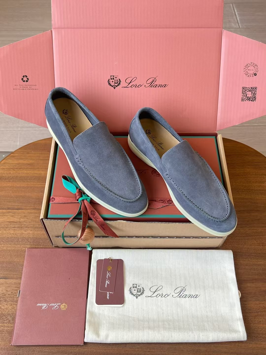 Loro Piana Summer Walk End Walk Low-top Comfortable and casual Men's Shoes麂皮 一脚蹬 运动鞋 波鞋  FAE8124H755