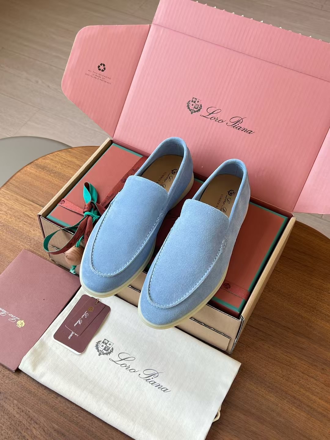 Loro Piana Summer Walk End Walk Low-top Comfortable and casual Men's Shoes麂皮 一脚蹬 运动鞋 波鞋  FAE8124H755