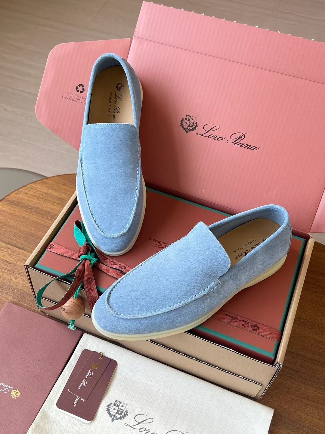 Loro Piana Summer Walk End Walk Low-top Comfortable and casual Men's Shoes麂皮 一脚蹬 运动鞋 波鞋  FAE8124H755