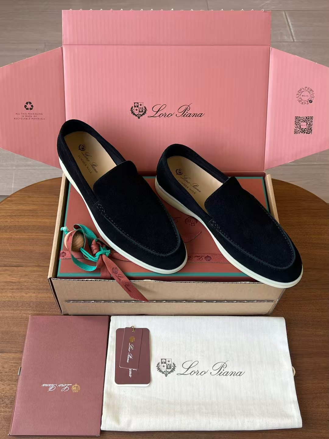 Loro Piana Summer Walk End Walk Low-top Comfortable and casual Men's Shoes麂皮 一脚蹬 运动鞋 波鞋  FAE8124H755