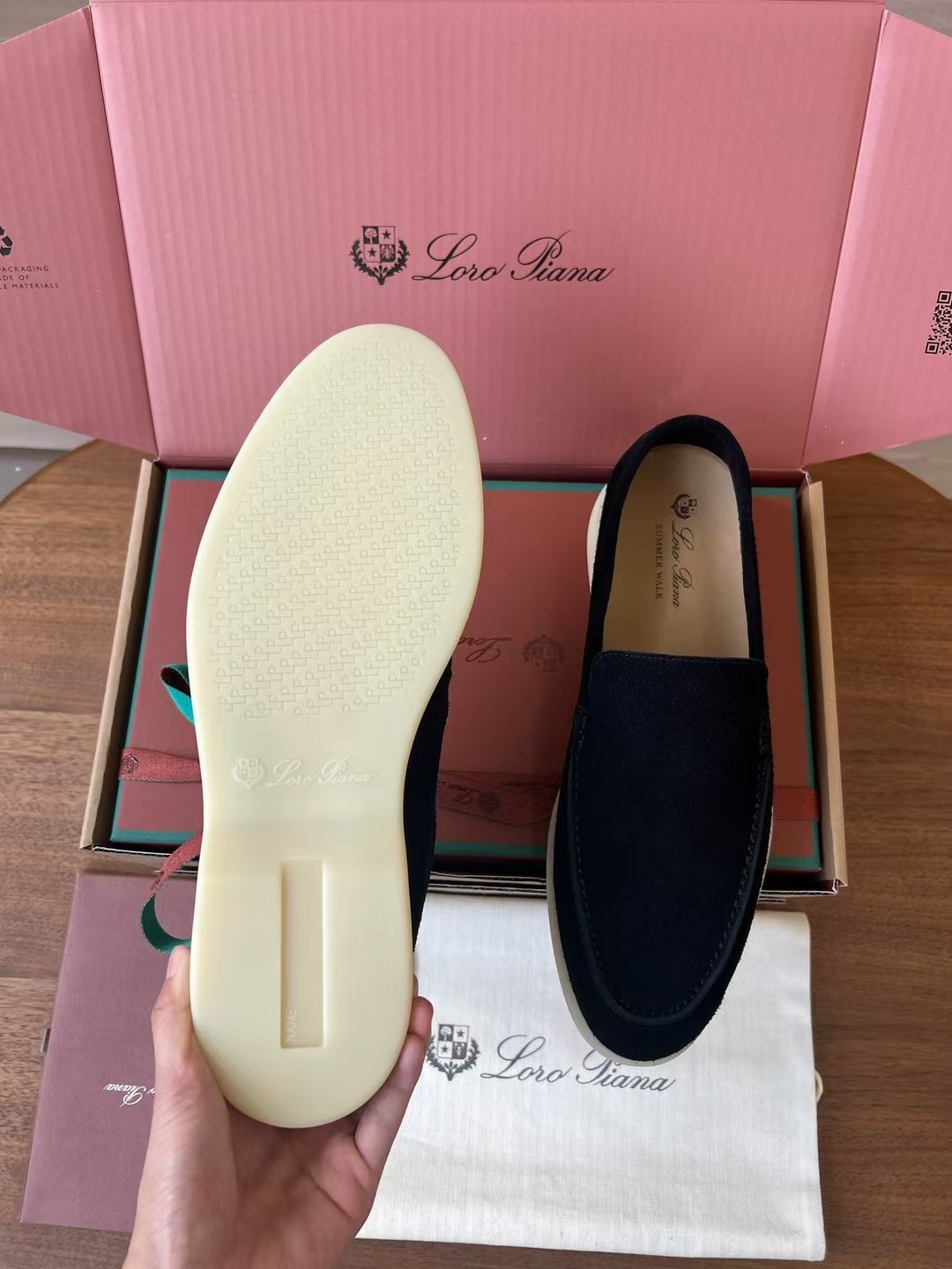 Loro Piana Summer Walk End Walk Low-top Comfortable and casual Men's Shoes麂皮 一脚蹬 运动鞋 波鞋  FAE8124H755