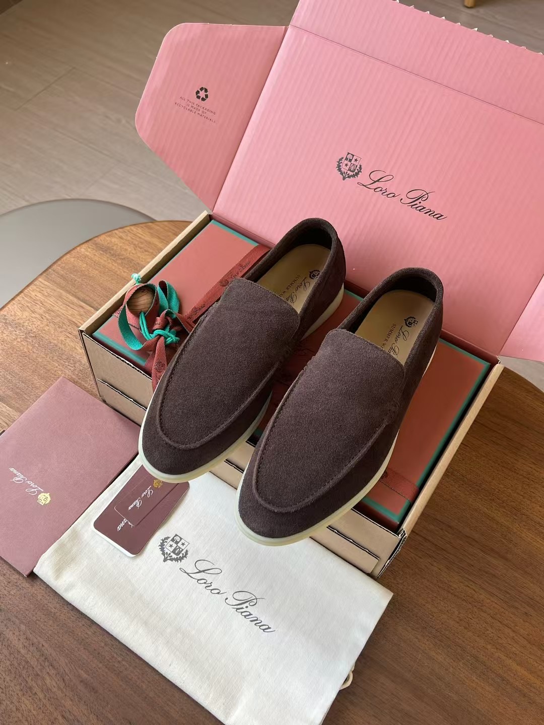 Loro Piana Summer Walk End Walk Low-top Comfortable and casual Men's Shoes麂皮 一脚蹬 运动鞋 波鞋  FAE8124H755