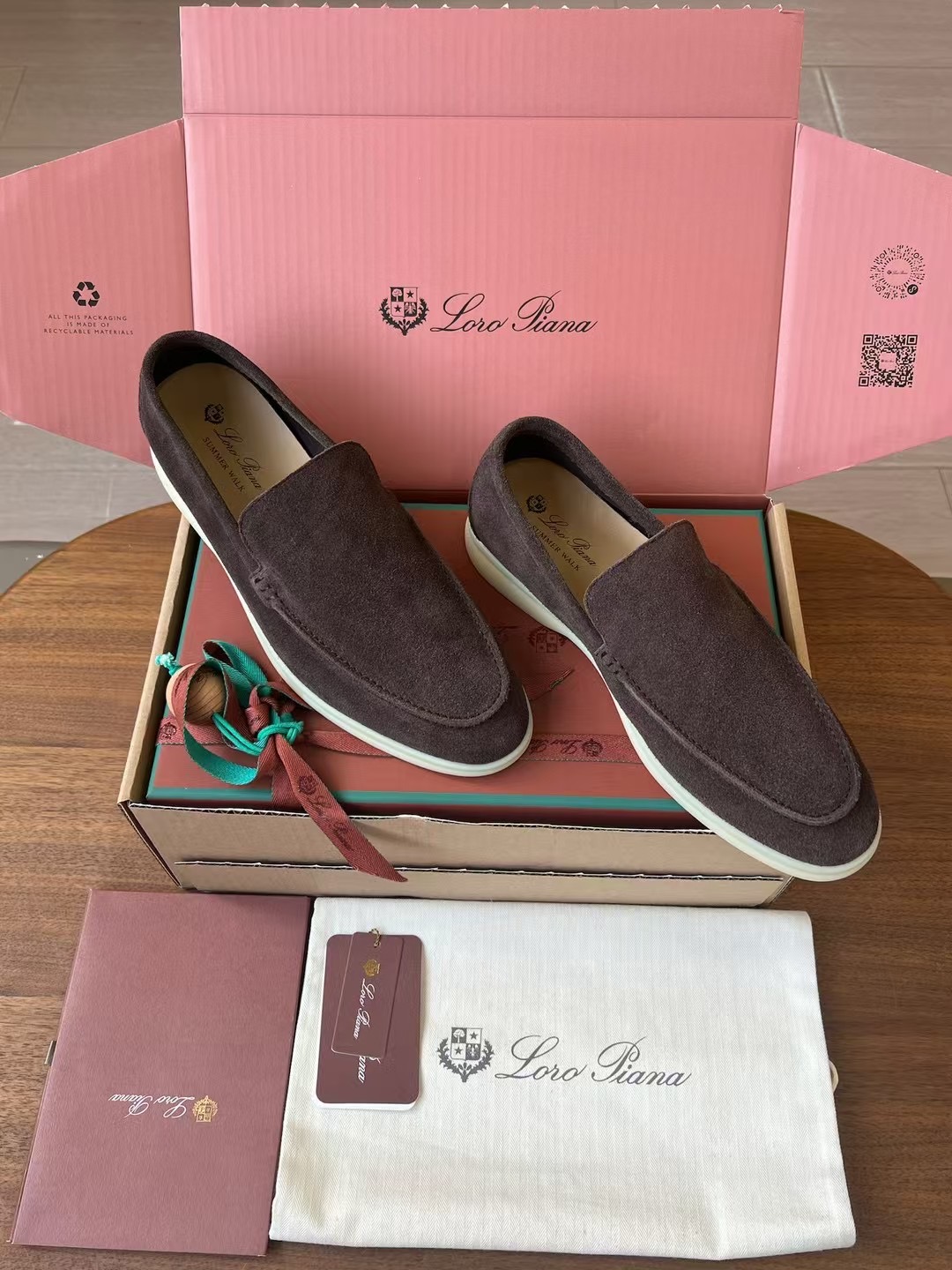 Loro Piana Summer Walk End Walk Low-top Comfortable and casual Men's Shoes麂皮 一脚蹬 运动鞋 波鞋  FAE8124H755