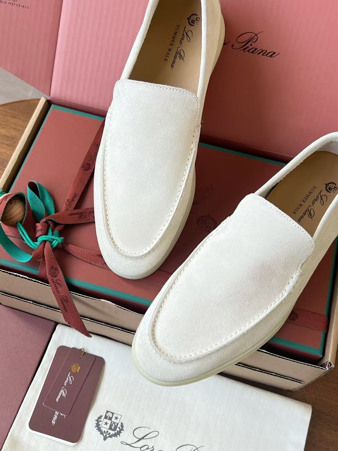 Loro Piana Summer Walk End Walk Low-top Comfortable and casual Men's Shoes麂皮 一脚蹬 运动鞋 波鞋  FAE8124H755