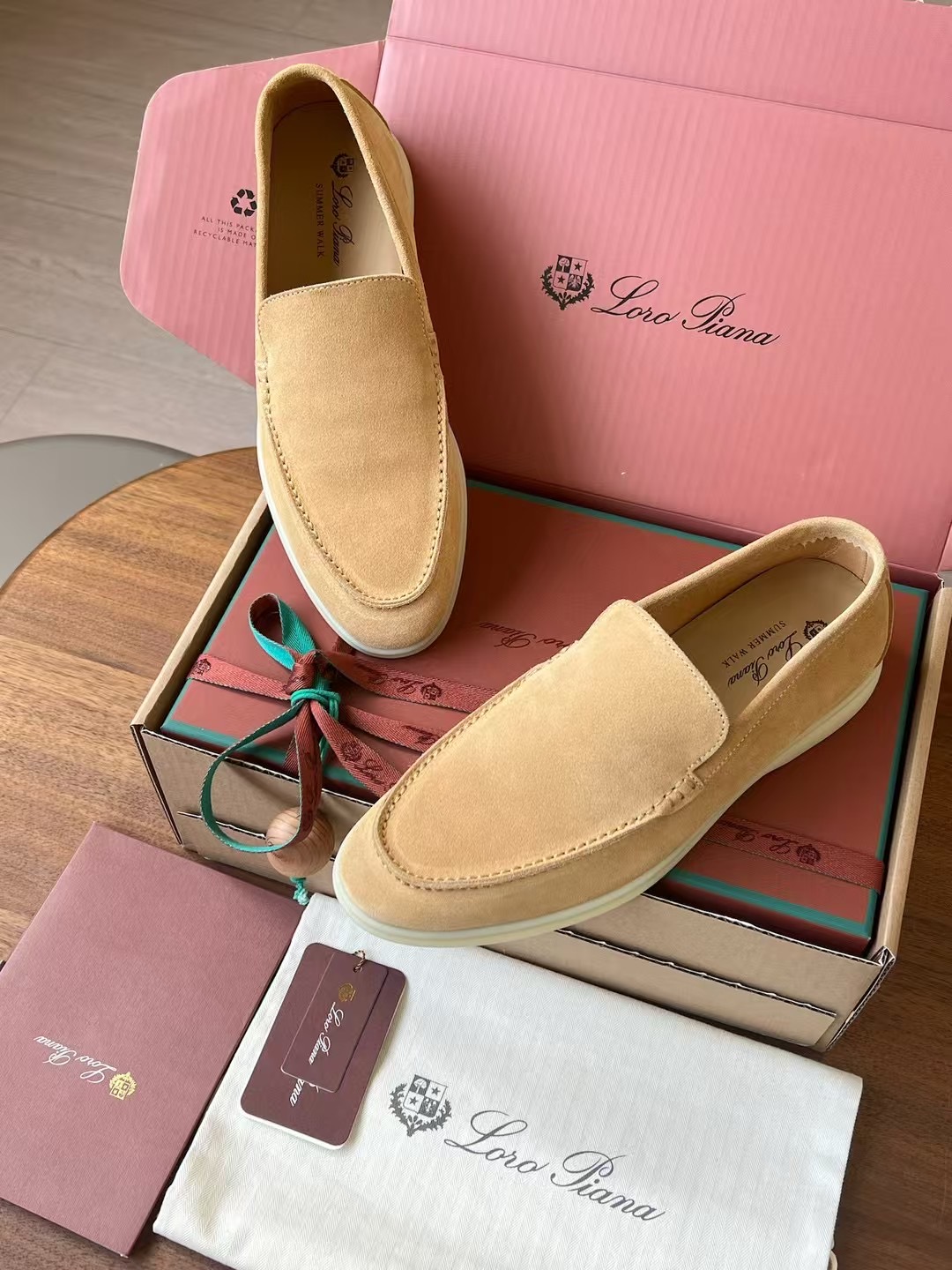 Loro Piana Summer Walk End Walk Low-top Comfortable and casual Men's Shoes麂皮 一脚蹬 运动鞋 波鞋  FAE8124H755