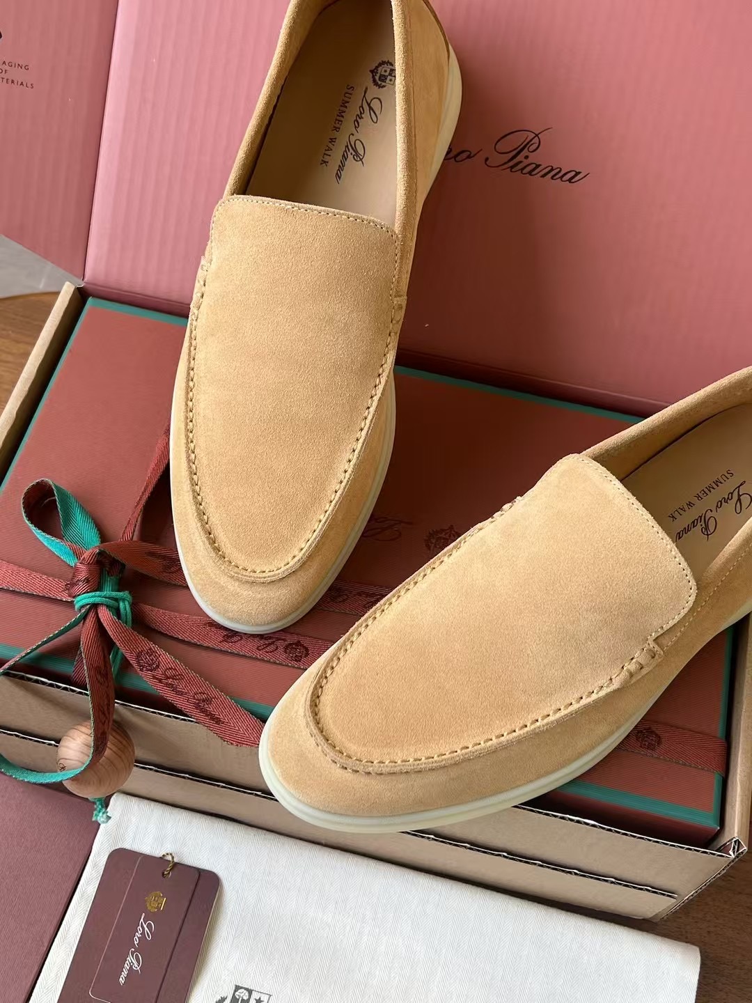 Loro Piana Summer Walk End Walk Low-top Comfortable and casual Men's Shoes麂皮 一脚蹬 运动鞋 波鞋  FAE8124H755